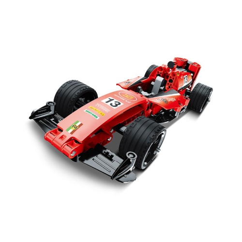 Tradeopia DIY F1 Race Car Premium Building Block Kit (150 Pieces) with Pull Back Action Feature - Educational STEM Toy for Ages 6+