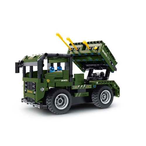 TRADEOPIA  Diy Mobile Rocket Artillery Launcher Premium Building Block Kit | 2-In-1 Model | 364 Pieces | R/c 2.4Ghz | Ages 6+ | Educational Stem Toy