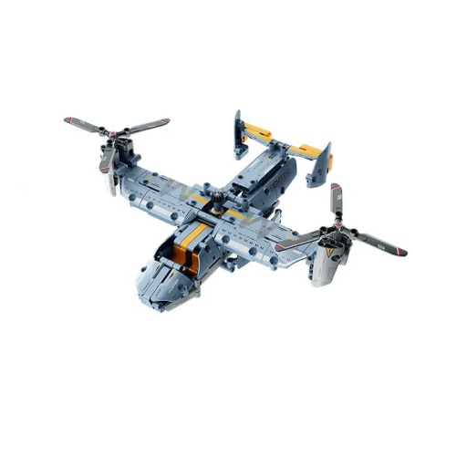 TRADEOPIA  Diy Osprey Transport Aircraft Premium Building Block Kit | 346 Pieces | Explore The Skies And Imaginative Play | Ages 6+