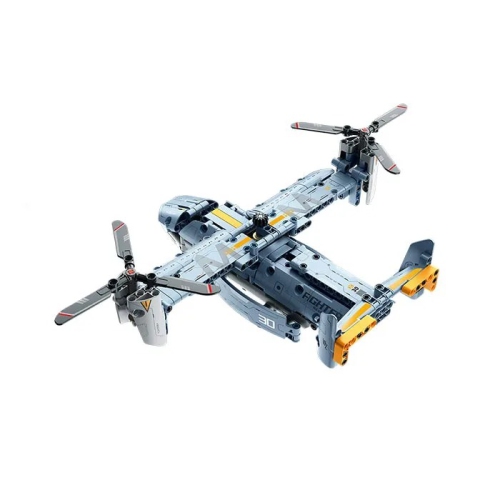 Tradeopia DIY Osprey Transport Aircraft Premium Building Block Kit | 346 Pieces | Explore the Skies and Imaginative Play | Ages 6+