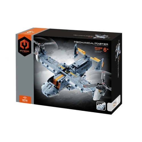 Tradeopia DIY Osprey Transport Aircraft Premium Building Block Kit | 346 Pieces | Explore the Skies and Imaginative Play | Ages 6+