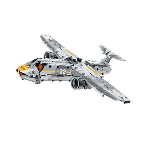 Tradeopia DIY Transport Plane Aircraft Premium Building Block Kit | 329 Pieces | Discover Adventure and Imaginative Play | Ages 6+