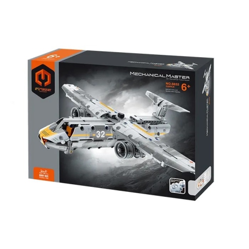 Tradeopia DIY Transport Plane Aircraft Premium Building Block Kit | 329 Pieces | Discover Adventure and Imaginative Play | Ages 6+