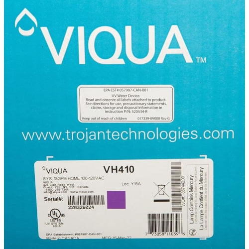 VH410 VIQUA UltraViolet Water Disinfection System