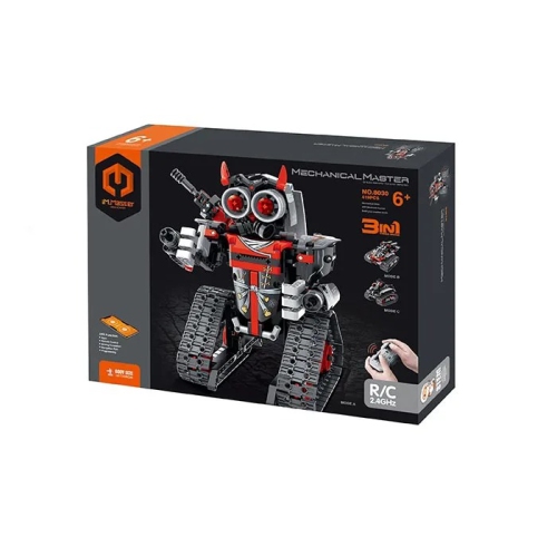 Tradeopia DIY Robot Warrior Premium Building Block Kit | 419 Pieces | R/C 2.4GHz & Application Programming | Educational STEM Toy for Ages 6+