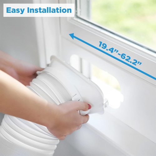 Midea 6,000 BTU ASHRAE Portable Air Conditioner, Cools up to 150 Sq. Ft., with Dehumidifier & Fan mode, Easy- to-use Remote Control & Window