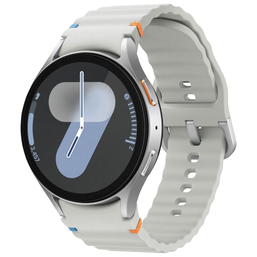 Image 1 de 6.. Remis à neuf - montre intelligente 44&nbsp;mm Galaxy Watch7 (GPS + LTE) de Samsung avec moniteur de fréquence cardiaque - Argenté