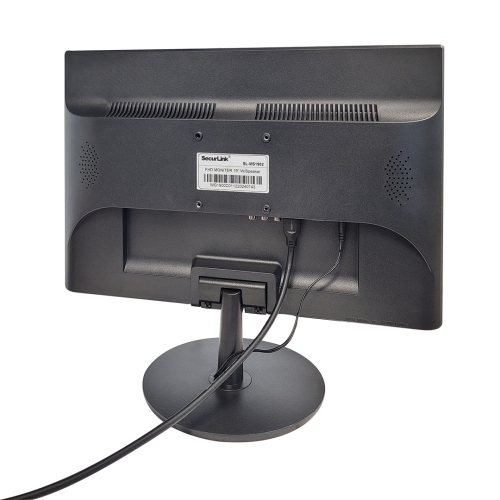 SECURILINK MONITEUR DEL HD intégrale 19 po, couleurs 16,7&nbsp;M, 6,5&nbsp;ms, contraste élevé, moniteur NVR, haut-parleurs stéréo intégrés à grand