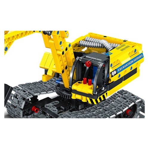 Tradeopia Construction Excavator Truck 2-in-1 Premium Building Block Kit - Creative Build and Imaginative Play | Ages 6+