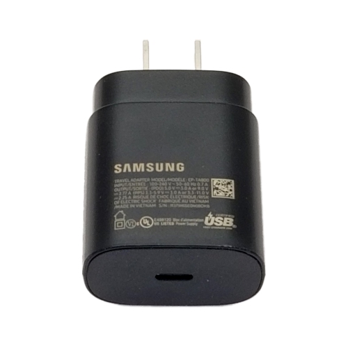 Refurbished Samsung Super Fast Charging Wall Adapter 25W USB-C EP-TA800 Black OEM