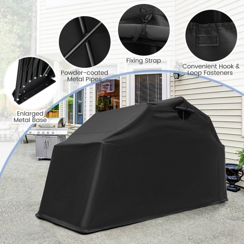 Costway 11.2' x 4.5' x 6.3' Waterproof Motorbike Storage Tent Outdoor Motorcycle Shelter