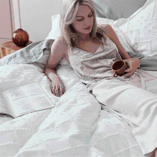 Boho Queen Duvet Cover Set - Embroidered Shabby Chic White Bedding, 3-Piece, All Seasons, 90x90