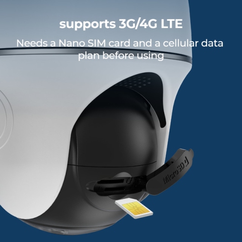 Reolink Smart 4K 8MP Wireless 4G LTE PT Battery Camera with Color Night Vision, Pan Tilt, GO PT Ultra