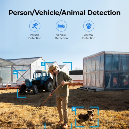 Reolink Smart 4K 8MP Wireless 4G LTE PT Battery Camera with Color Night Vision, Pan Tilt, GO PT Ultra