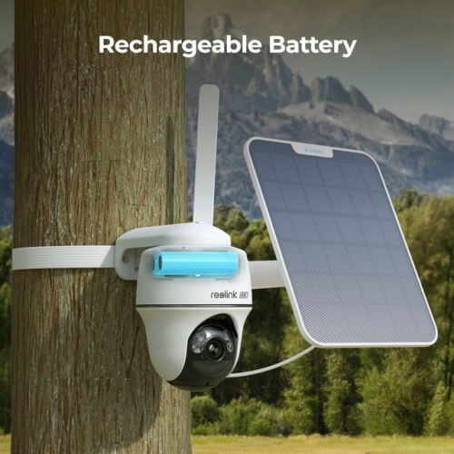 Reolink Smart 4K 8MP Wireless 4G LTE Pan Tilt Battery/Solar-Powered Camera with Smart Detection, GO PT Ultra