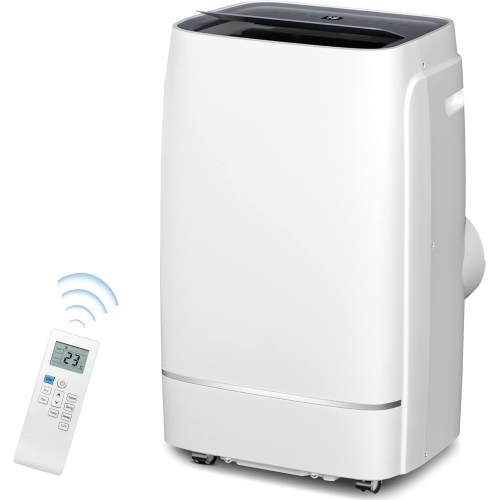 ZAFRO  Portable Air Conditioner, 12000 Btu Air Conditioner for Room Up to 550 Sq. Ft, 3-In-1 Portable Ac Unit, Cool & Dehumidifier & Fan Modes, Portable Ac With Remote Control, White