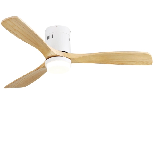 &nbsp;&nbsp;&nbsp;Ventilateur de plafond encastré de 52 po de Sofucor&nbsp;avec&nbsp;fini blanc clair