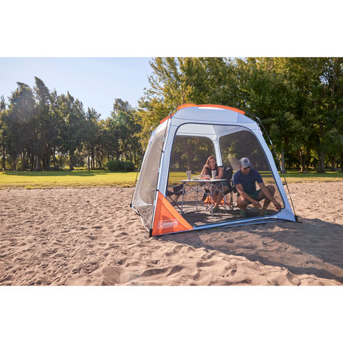 Auvent en dôme à moustiquaire 8 x 8 pi Skyshade de Coleman - Gris