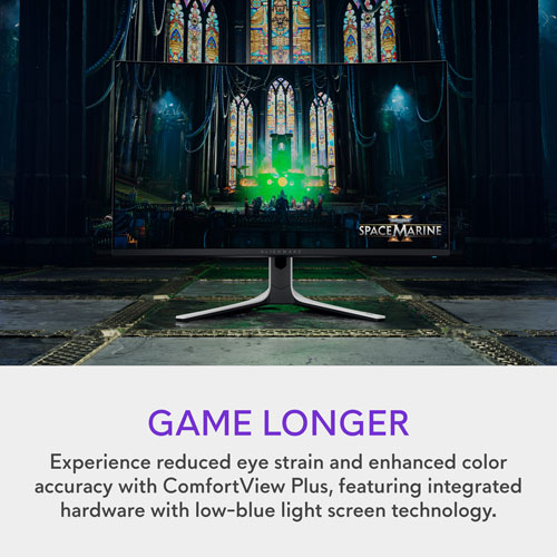 Moniteur de jeu incurvé QD DELO UHD 4K 240 Hz 0,03 ms de 32 po d'Alienware - Lumière lunaire