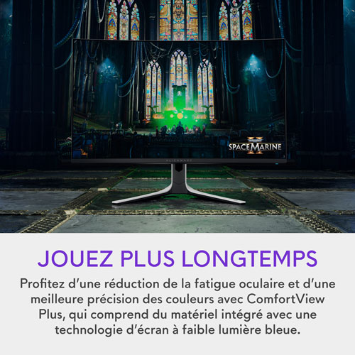 Moniteur de jeu incurvé QD DELO UHD 4K 240 Hz 0,03 ms de 32 po d'Alienware - Lumière lunaire