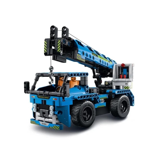 TRADEOPIA  Diy Crane Truck Premium Building Block Kit (401 Pieces) With Remote Control R/c 2.4Ghz - Educational Stem Toy for Ages 6+