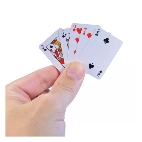 World’s Smallest Playing Cards - Miniature Deck of 54 Cards, 1.75" x 1.25" x 0.75", Ages 6+