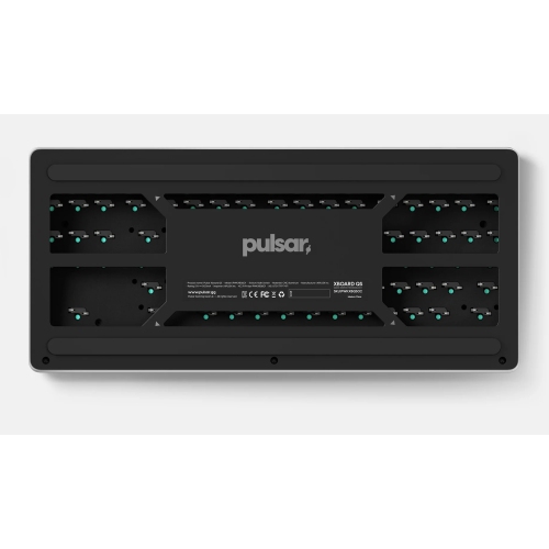 Pulsar Gaming Gears XBOARD QS RGB Mechanical Gaming Keyboard - Hot-Swappable, Kailh Box Ice Mint V2 Switches, Aluminum Frame with Knob, Tenkeyless,