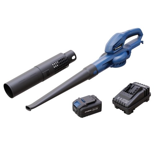 HYUNDAI  20V Lithium-Ion Cordless Leaf Blower Kit With 4.0 Ah Battery And Charger