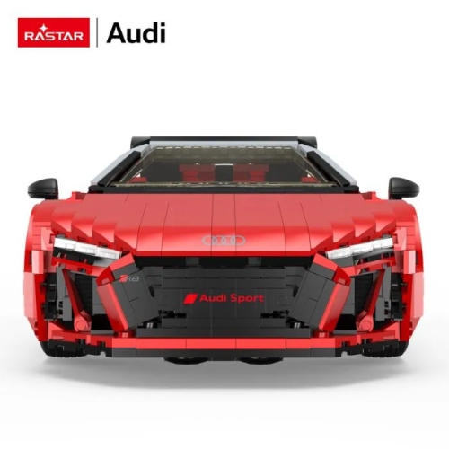 RASTAR  Audi R8 Spyder (Red) Premium Building Block Kit - 1440 Pieces Scale 1:14 Educational Stem Toy Ages 6+