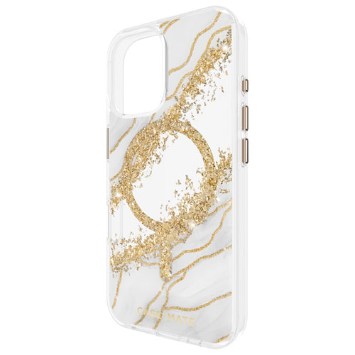 Case-Mate Karat Granite Fitted Hard Shell Case with MagSafe for iPhone 16 - Granite