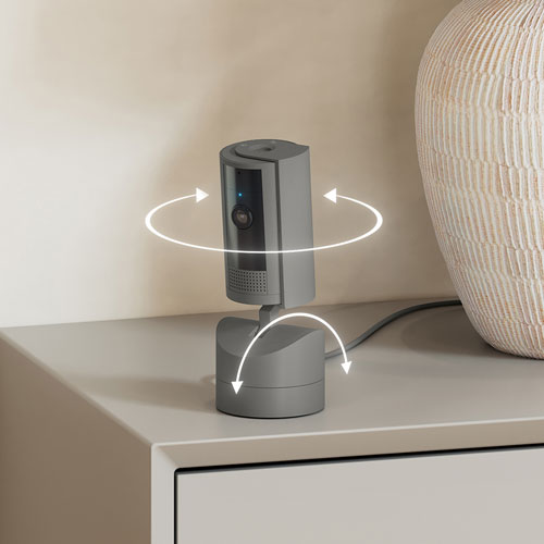 Caméra IP HD 1080p d'intérieur panoramique et inclinable de Ring - Anthracite