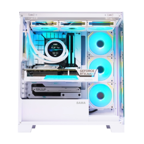 Zonic Gaming PC - Liquid Cooled AMD Ryzen 9 7900X , Radeon RX 9070 XT DLSS - AI-Powered Performance , 64GB DDR5 RAM, 2TB M.2SSD , Wi-Fi 7-Windows 11
