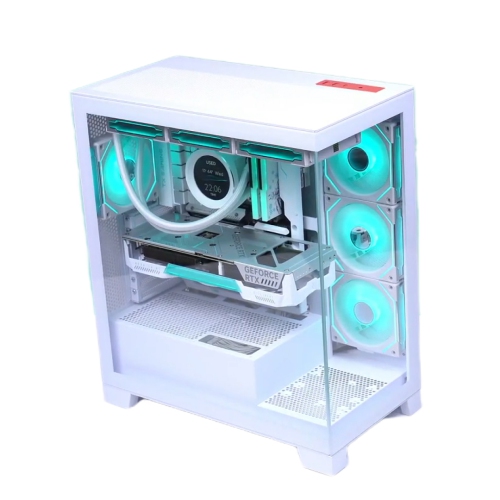 Zonic Gaming PC - Liquid Cooled AMD Ryzen 9 7900X , Radeon RX 9070 XT DLSS - AI-Powered Performance , 64GB DDR5 RAM, 2TB M.2SSD , Wi-Fi 7-Windows 11