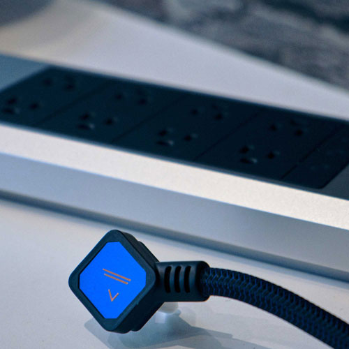 Austere V 8-Outlet with Omniport USB Surge Protector - Grey