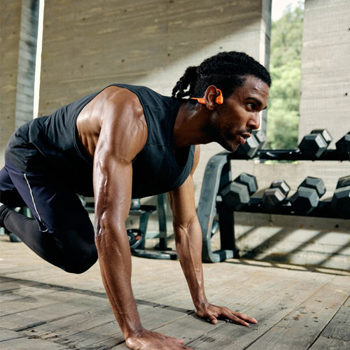 Écouteurs Bluetooth oreilles libres à conduction osseuse OpenRun Pro 2 Mini de Shokz - Orange