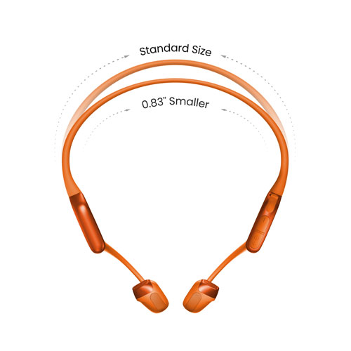 Écouteurs Bluetooth oreilles libres à conduction osseuse OpenRun Pro 2 Mini de Shokz - Orange