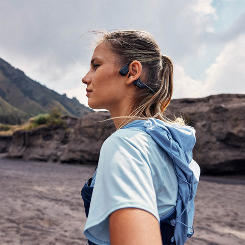 Écouteurs Bluetooth oreilles libres à conduction osseuse OpenRun Pro 2 Mini de Shokz - Noir