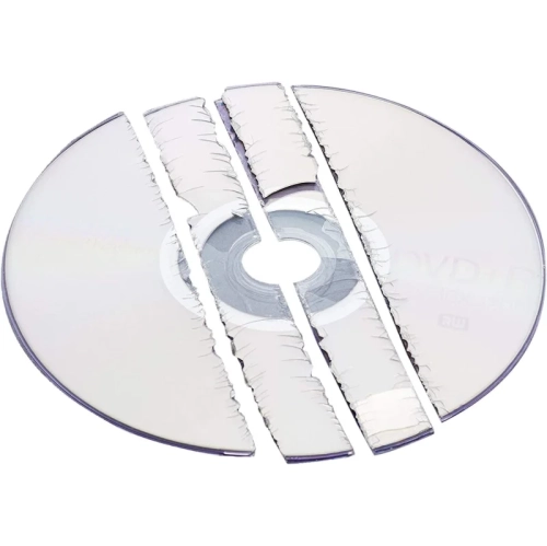 Déchiqueteuse à coupe en bandes de 8 feuilles pour le bureau à domicile – disques et cartes de crédit rouges