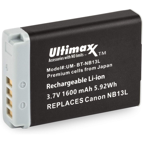 Replacement Battery NB13L for Canon G1 G5 G7 G9 SX620 SX720 SX730