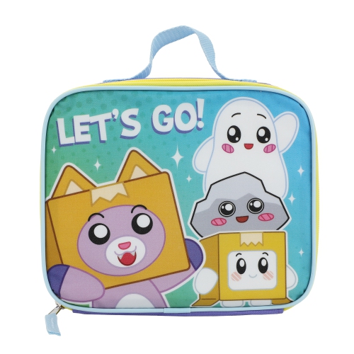 LankyBox Boxy Foxy Ghosty Rocky Kids 16" Backpack and Lunch Bag 5 Piece Set