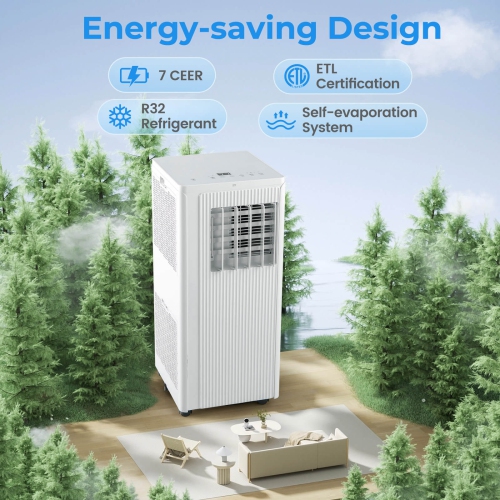 Costway 7100 BTU Portable Air Conditioner 3-in-1 10000 BTU AC Unit with Dehumidifier & Cool &Fan