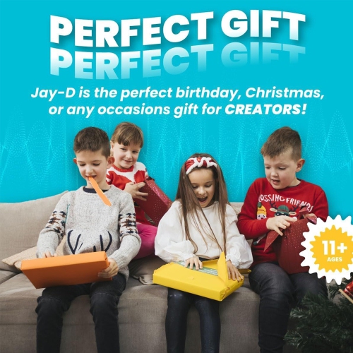 CircuitMess Jay-D - DJ Mixtable Kit, Learn Electronics and Coding STEM Building Toy, Music Education Kit, Solder kit, Science kit for Ages 11 Years