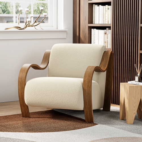 Valencia Alexis Boucle Fabric Accent Chair