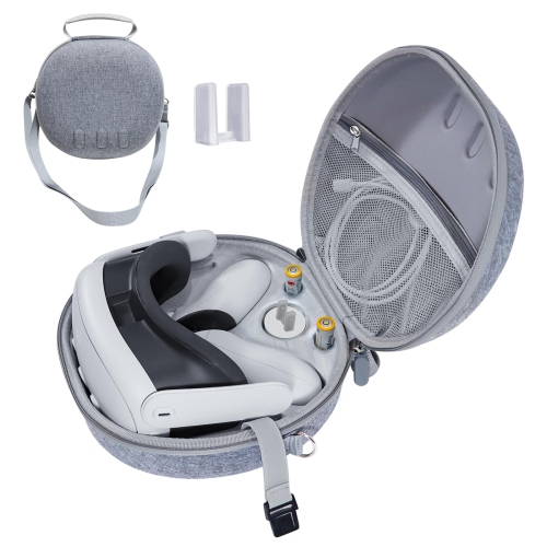 Hard Carrying Case for Meta Quest 3 Accessories, Shockproof Travel Bag Compatible with Meta Quest 3 VR Headset, Controller Grips, Handheld Travel Case