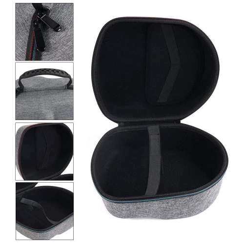 Hard Carrying Case for Oculus Quest 2 All-in-one VR Gaming Headset and Controllers Protective Storage Travel Box Gray