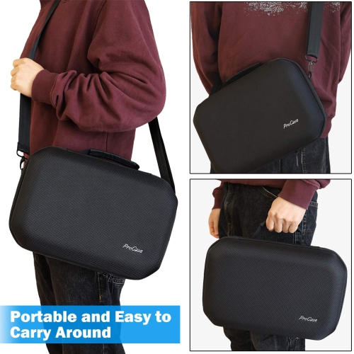 Hard Travel Case for Oculus Quest 2 VR Gaming Headset, Controllers Accessories Shockproof EVA Hard Shell Carrying Case Storage Bag with Shoulder