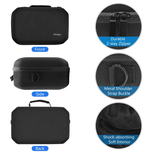 Hard Travel Case for Oculus Quest 2 VR Gaming Headset, Controllers Accessories Shockproof EVA Hard Shell Carrying Case Storage Bag with Shoulder