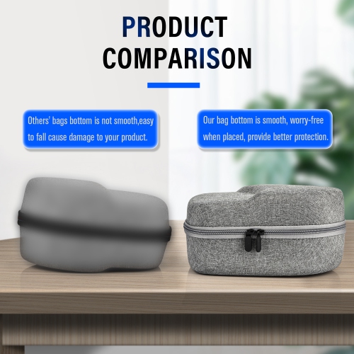 Étui de transport rigide compatible avec Oculus Meta Quest 3S/Quest 3/Quest 2 Original officiel/Serre-tête Elite et accessoires pour manette Touch,