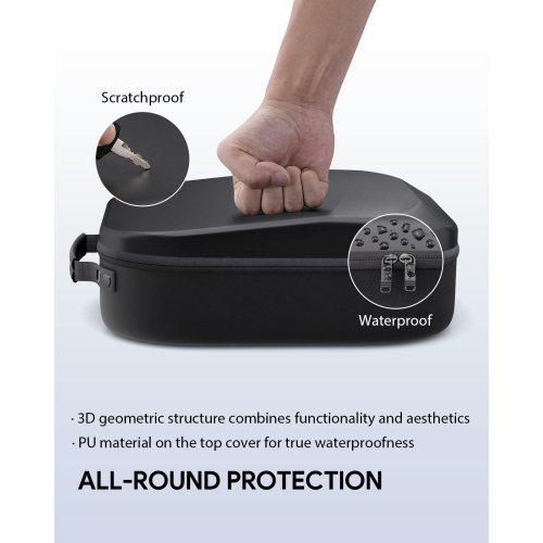 Hard Carrying Case Compatible with Meta Quest 3/Vision Pro/Oculus Quest 2 Elite/Battery Version VR Gaming Headset and Touch Controllers