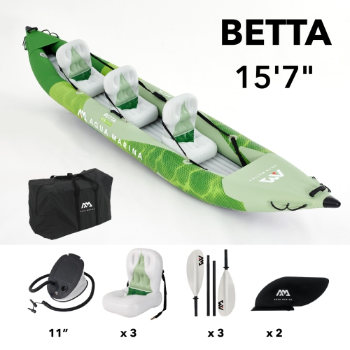 Aqua Marina - BETTA-475 Recreational 3-person Kayak/Canoe